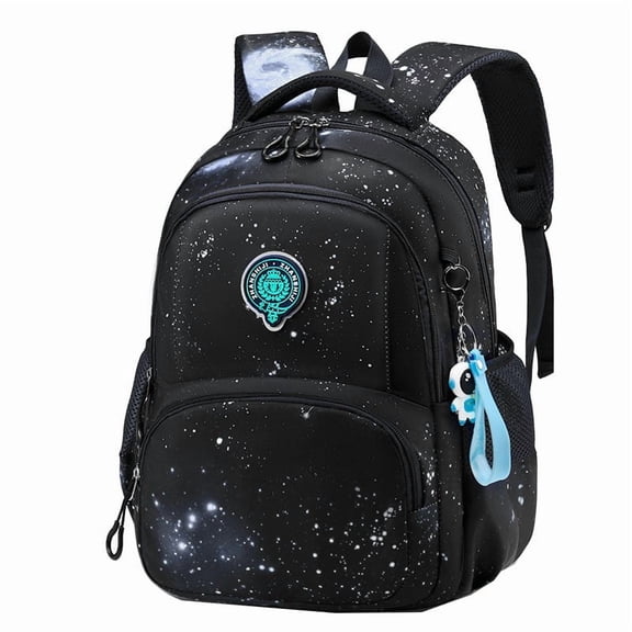 Fgnfyis School Backpack for Girls Elementary Children Lightweight Shoulder Bag Grades 1 9 Ages 5 15 Kids Backpack Black