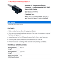 thumbnail image 2 of Ambient Air Temperature Sensor Connector - Compatible with 2007 GMC Sierra 1500 Classic, 2 of 2