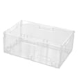 thumbnail image 2 of weibbin Foldable Storage Baskets For Organizing Pantry Organizer Bins Kitchen Laundry Garage Refrigerator Bathroom Countertop Organizer Clear, 2 of 7