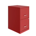 thumbnail image 1 of Space Solutions 18 in. 2 Drawer Metal File Cabinet, Lava Red, 1 of 5