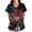 01-Multicolor, variant on 250 Anniversary USA Medical Scrub Tops for Women - 4th of July Patriotic Soft Stretch Oversized Fit Scrub Shirts with 2 Pockets 02-Deep Red XXL
