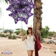 thumbnail image 4 of PMU Graduation Congrats Grad Star Purple 18 Inch Mylar Balloon Pkg/5, 4 of 6