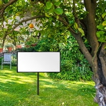 NICEXMAS Outdoor Banner Stand H Shape Stand Galvanized Steel for Practical Design 3Set