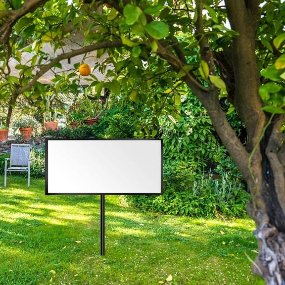 NICEXMAS Outdoor Banner Stand H Shape Stand Galvanized Steel for Practical Design 3Set