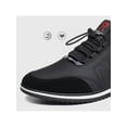thumbnail image 4 of Fangasis Mens Walking Shoes Winter Warm Flats Low Top Sneakers Travel Lightweight Casual Shoe Black 8.5, 4 of 7