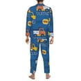 thumbnail image 5 of Kll Construction Vehicles Sleepwear Mens Flannel Pajamas,Long Cotton Pj Set, 5 of 9