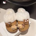 thumbnail image 3 of Sanrio-Zapatillas de felpa de Hello Kitty para mujer, pantuflas planas antideslizantes para el hogar, cálidas y cómodas, con dibujos animados, Kawaii Y2K, para invierno, 3 of 5