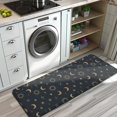 thumbnail image 3 of Dark Blue Sun Moon Cross Pattern Kitchen Rug Mat,Kitchen Runner Rugs Non Skid Washable,Decorative Kitchen Floor Mats for Kitchen,Sink,Laundry,17"x47.2", 3 of 7