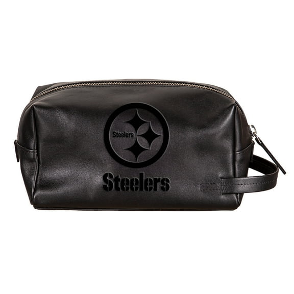 Pittsburgh Steelers Hybrid Leather Lined Dopp Toiletry Bag