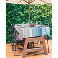 thumbnail image 3 of nqOlkjepod Ocean Beach Outdoor Tablecloth with Umbrella Hole & Zipper, Natural Blue Sea Waves Sky Cloudy Scenery Rectangle Table Cover 52x70 Inch, Dining Waterproof Table Cloth Protector for Patio, 3 of 7