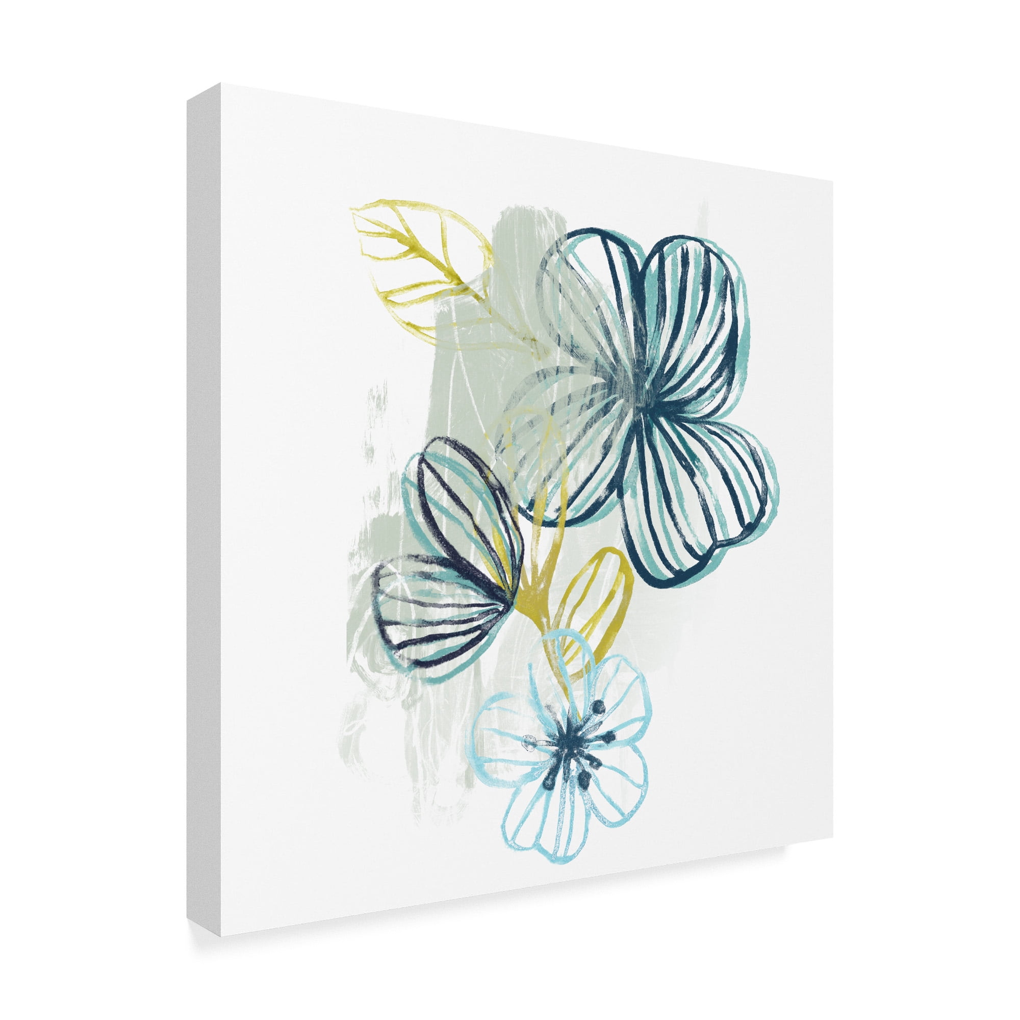 Floral Offset I' Canvas Art by June Erica Vess
