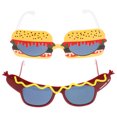 thumbnail image 1 of KAKOWELY 2 gafas de sol novedosas para accesorios de fiesta de Halloween, gafas de sol para fotomatón, gafas de sol ligeras para fiesta, gafas divertidas para fiesta, 1 of 4