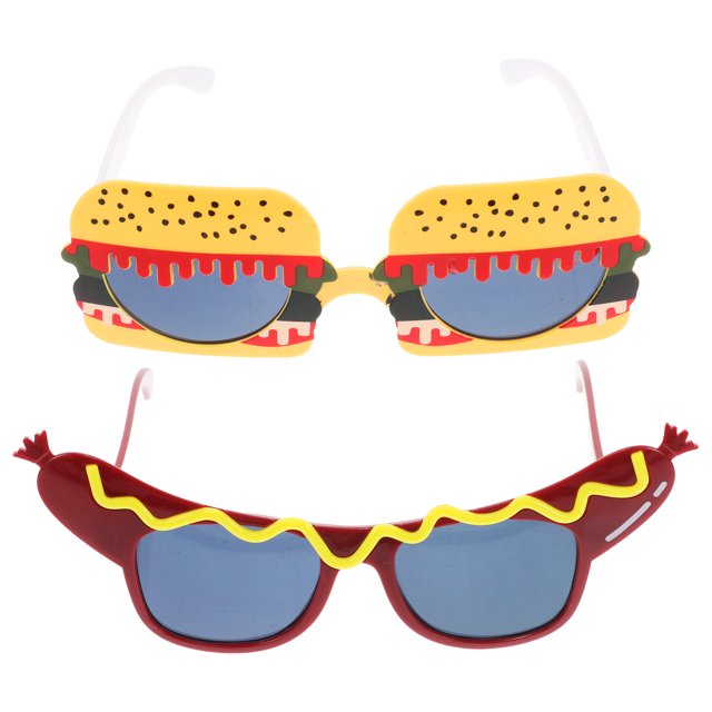 KAKOWELY 2 gafas de sol novedosas para accesorios de fiesta de Halloween, gafas de sol para fotomatón, gafas de sol ligeras para fiesta, gafas divertidas para fiesta
