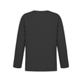thumbnail image 2 of YEAHDOR Kids Boys Solid Color Thermal Shirt Long Sleeve Athletic T-shirt Base Layer Warm Undershirt Black 3-4, 2 of 5