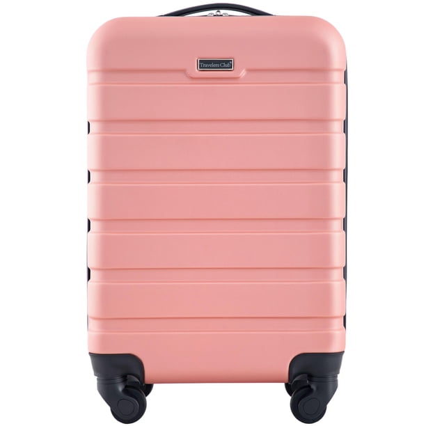 Valija de cabina Travelers Club Harper 22" color oro rosa