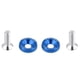 thumbnail image 1 of Soporte de batería, carreras de autos Batería, amarre, bloqueo de soporte anodizado para Honda CIVIC/CRX 1988-2000(Azul) Soporte de la Spptty decoración del coche, 1 of 8