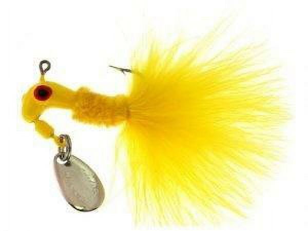 Road Runner 1004-001 Marabou Jig With Spinner 1/4 oz White And