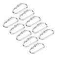 thumbnail image 4 of Climbing Carabiner, Textured D Ring Carabiners Clip Fall Resistant 10pcs  For Camping, 4 of 8