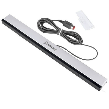 Insten Wired Sensor Bar for Nintendo Wii / Wii U (with Stand)