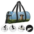thumbnail image 5 of KLL Elephant Dog Sitting Under The Rainbow Duffle Bag For Men Women Sport Gym Fitness Tote Travel Training Workout Basketball Football Weekender, 5 of 8