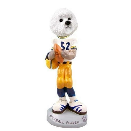 - No.Doog2934 Bichon Frise Football Player Doogie Collectable Figurine