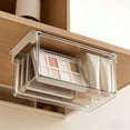 thumbnail image 4 of Transparent Drawer Mirror Cabinet Storage Box 8.5 In Hanging Splicing Design Buckle Sealing Organizer For Hair Ties Cosmetic Samples Wardrobe Bathroom Vanity Home Bath Decor Storage Boxes, 4 of 6