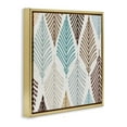 thumbnail image 3 of Stupell Industries Leaf And Stem Pattern Gold Framed Floater Canvas Wall Art design by Eli Jones, 25 x 25, 3 of 9