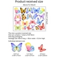 thumbnail image 5 of Pegatinas de pared de mariposas de acuarela fresca, calcomanías de fondo para sala de estar y dormitorio, habitación de niños, 5 of 5