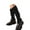 Black, variant on Socks for Winter,Knitted Over The Knee Socks With Metal Winter Warm Stockings Leg Warmers for Cold Weather Fashion Comfort