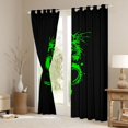 thumbnail image 3 of Feelyou Cartoon Wildlife Kids Blackout Curtains Set of 2 (52x84 Each), Watercolor Dreagon Sword Window Curtains, Western Magical Animals Curtains and Drapes, Curtains and Drapes Room Decor, 3 of 6