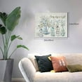 thumbnail image 3 of Farmhouse Bathroom Wall Art - Hummingbird & Floral Mason Jar Canvas Print, Inspirational Quotes Framed Artwork for Living Room, Bedroom & Bathroom, 3 of 7