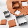 thumbnail image 6 of 3-Piece Stainless Steel Square Baking Mold Set For Uniform Cookies Cakes Brownies, 6 of 8
