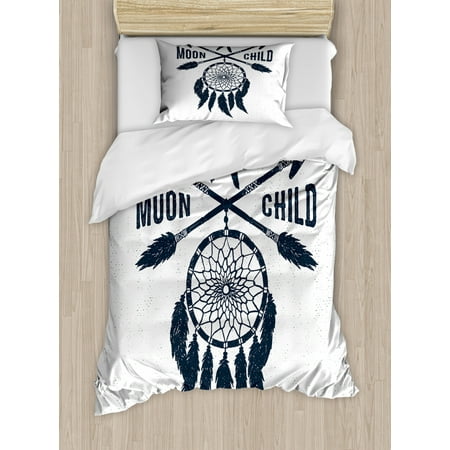 Stay Wild Moon Child Duvet Cover Set Twin Size Inspirational