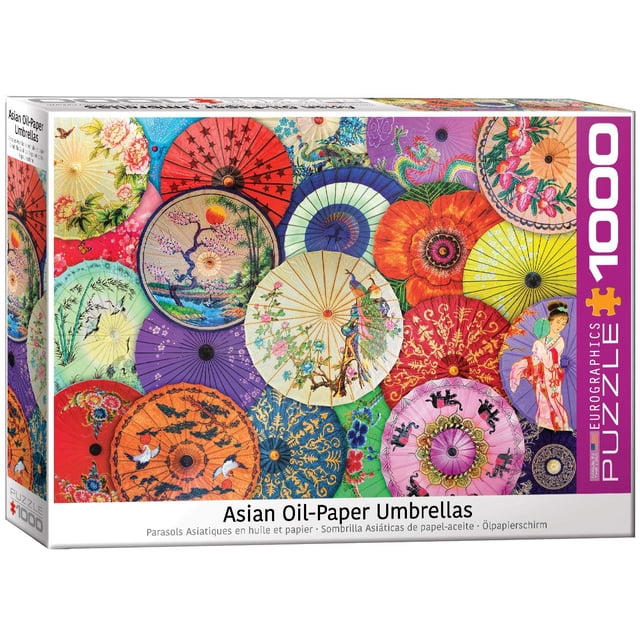 Paraguas de papel al óleo asiático Puzzle EuroGraphics, 1000 piezas
