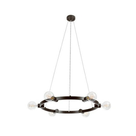 Williston Forge Hallberg 6 Light Wagon Wheel Chandelier Com