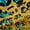 Gold Cyan, variant on Homewish Cheetah Leopard Print Black Out Curtains for Adult, Gold Cyan Curtains Pack of 2 (42x63 Each), Glitter Sequin Print Bedroom Curtains, Blackout Curtains Room Decor