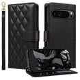 thumbnail image 2 of Crossbody Wallet Case for Google Pixel 9 / 9 Pro, Credit Card Slots Elegant PU Leather Magnetic Closure Shoulder Strap Purse Phone Case Flip Stand Full Body Protection Cover for Women Girls, Black, 2 of 13