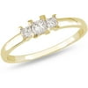 1/4 Carat T.w. Princess-cut Three-stone