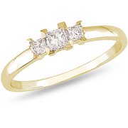 1/4 Carat T.w. Princess-cut Three-stone