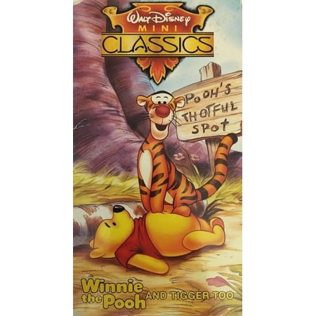 Winnie the Pooh And Tigger Too-Pooh's Thoughfull Spot(VHS)#064-TESTED-VERY (The Best Of Pooh And Tigger Too)