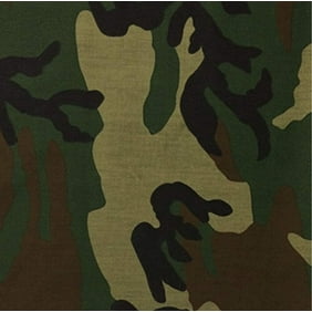 Lilly Craft Dark Army Camouflage Poly Cotton Blend Fabric -Sold by The Yard - 58" / 60" wide