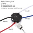 thumbnail image 4 of Uxcell Ceiling Fan Switch 3 Speed 4 Wire ZE208S E89885 Pull Chain Switch Light Switch Replacement, Silver Chain 1 Set, 4 of 6