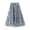 Z155-Blue, variant on Black Skirts for Women Slim Fit Striped Cute Women's Flowy Handkerchief Hemline Midi Skirt