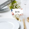 thumbnail image 2 of Koyal Wholesale Terracotta Abstract Shapes Place Cards for Wedding Party Tables, Seating Name Place Card, 60 Pack, 2 of 5