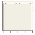 thumbnail image 6 of Tcbosik Closet Wardrobe with Non-Woven Fabric Cover and Side Pockets, Clothes Storage Organizer with Storage Shelves and Hanging Rods, Easy Assembly, Beige, 6 of 7