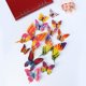 thumbnail image 3 of 24 piezas de calcomanías de pared de mariposas 3D, decoración de mariposas extraíbles para niñas, pegatinas para dormitorio y habitación de niños, mural artístico de doble capa colorido, 3 of 4