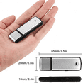 thumbnail image 3 of Mini Grabadora De Voz Espía Con Micrófono/usb 16gb 19horas Malubero Malu1370, 3 of 3