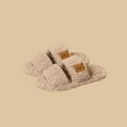 thumbnail image 4 of CHUMUD Women's Fuzzy Open-toe Slippers Soft Comfy Memory Foam Indoor House Shoes Washable Bedroom Shoes, 4 of 7