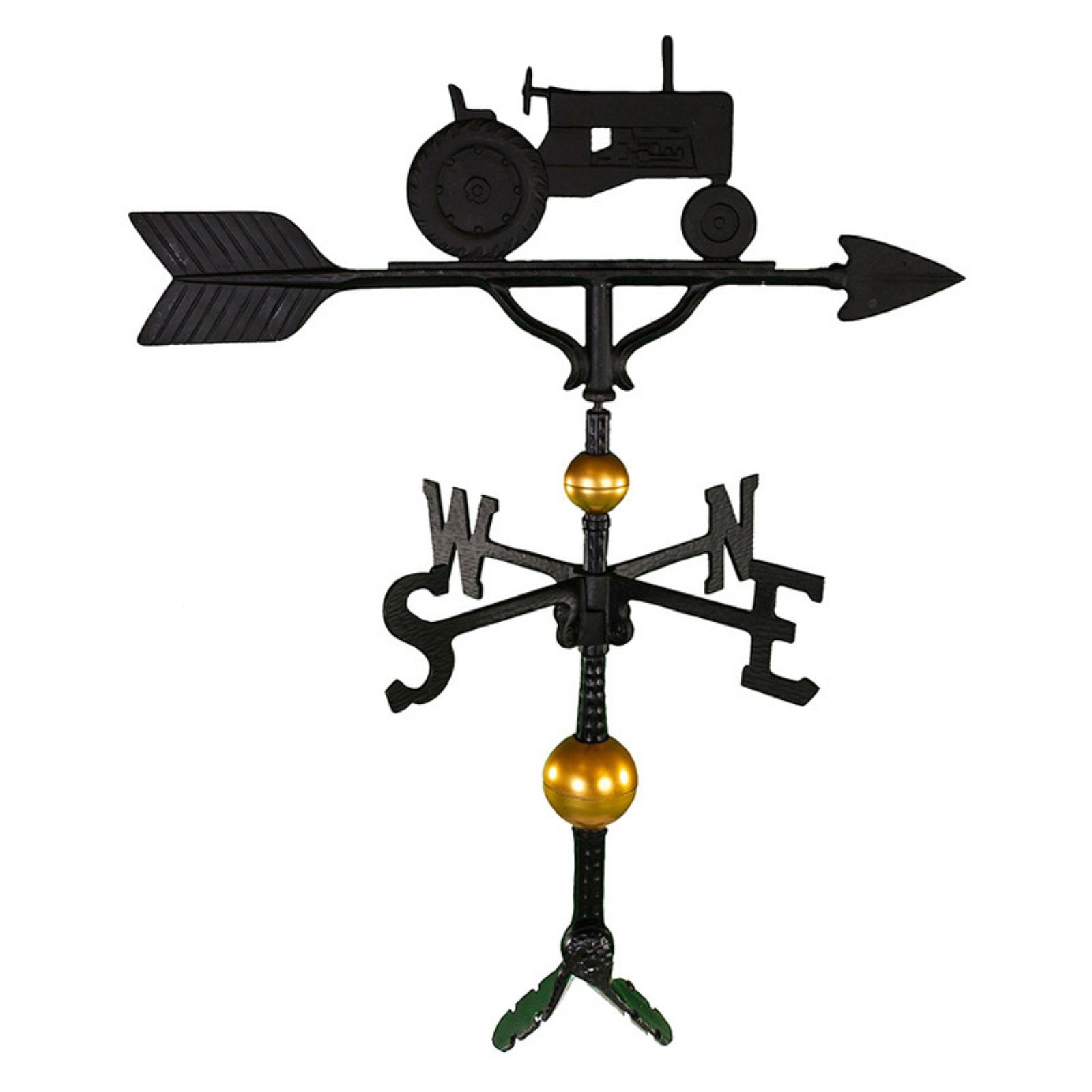 Deluxe Black Tractor Weathervane 32 in. by Montague Metal Products