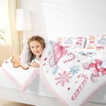 thumbnail image 4 of jejeloiu Cartoon Santa Claus Bedding Comforter Set,Chic Christmas Tree Twin Comforter Sets,Sweet Xmas Cookie Bedding Set For Teens,Ultra Soft Home Decor Reversible,2-Piece, 4 of 8